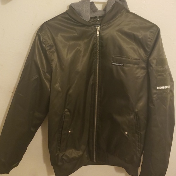 Members Only Flight Satin Twill Hooded Jacket - Picture 4 of 5